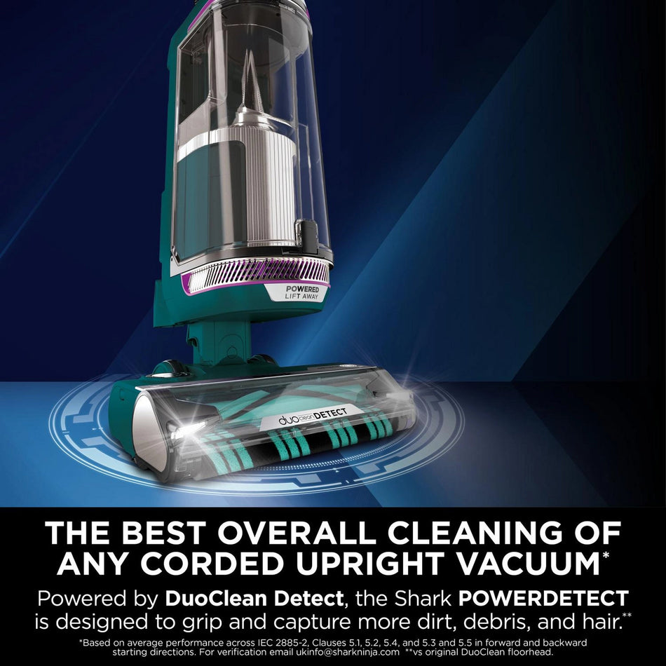 Shark PowerDetect Powered Lift-Away Upright Vacuum Cleaner - Dark Teal - AZ3900UKT
