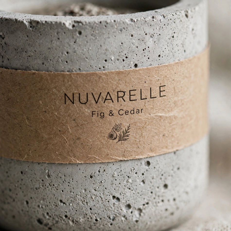 Nuvarelle Stone - Fig & Cedar Candle