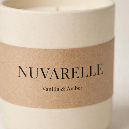 Nuvarelle Amber Bloom – Vanilla & Amber Scented Candle