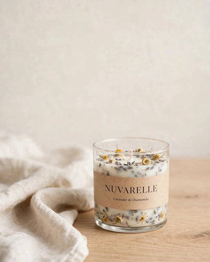 Nuvarelle Lavender Fields - Lavender & Chamomile Candle