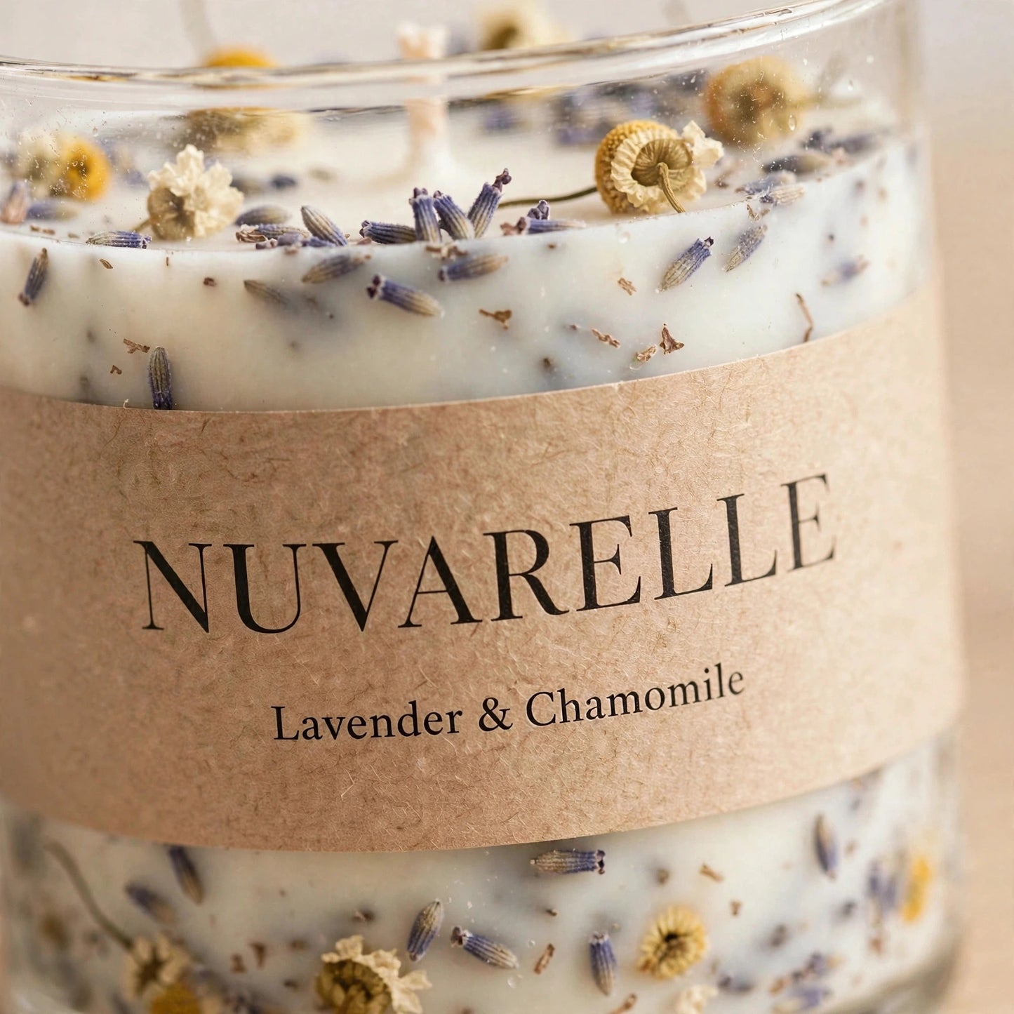 Nuvarelle Lavender Fields - Lavender & Chamomile Candle