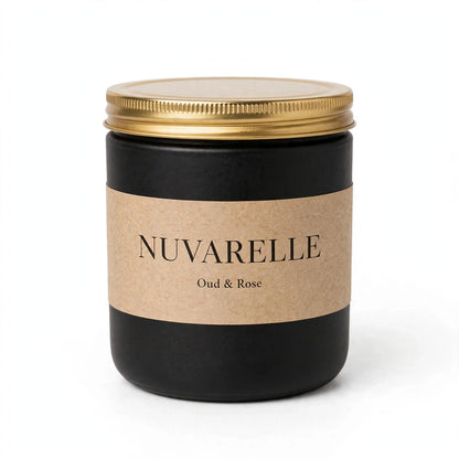 Nuvarelle Velvet Rose - Oud & Rose Luxury Candle