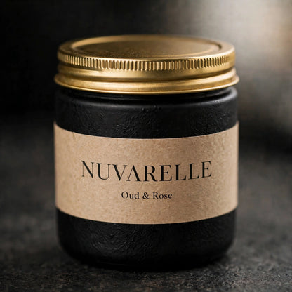 Nuvarelle Velvet Rose - Oud & Rose Luxury Candle